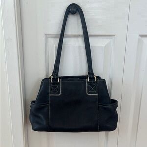 Fossil Black leather shoulder bag